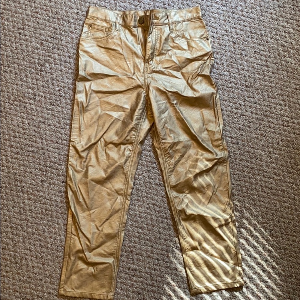 Gold Urban Outfitters Skinny Jeans